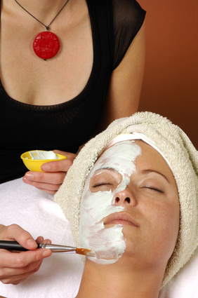 woman skincare facial massage