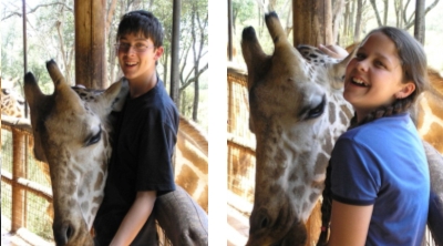 giraffes we met on our travels in Africa